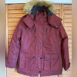 Wantdo Women's Quilted Winter Coat Warm Puffer Parka with Removable Hood